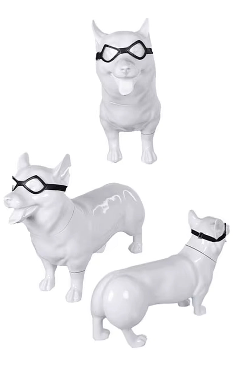 Pet Dog Halloween Costume - Red Pool Outfit with Goggles for Small and Large Dogs