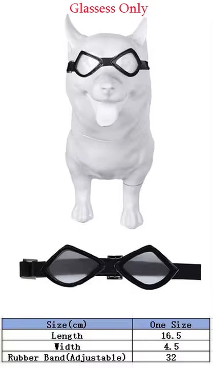 Pet Dog Halloween Costume - Red Pool Outfit with Goggles for Small and Large Dogs